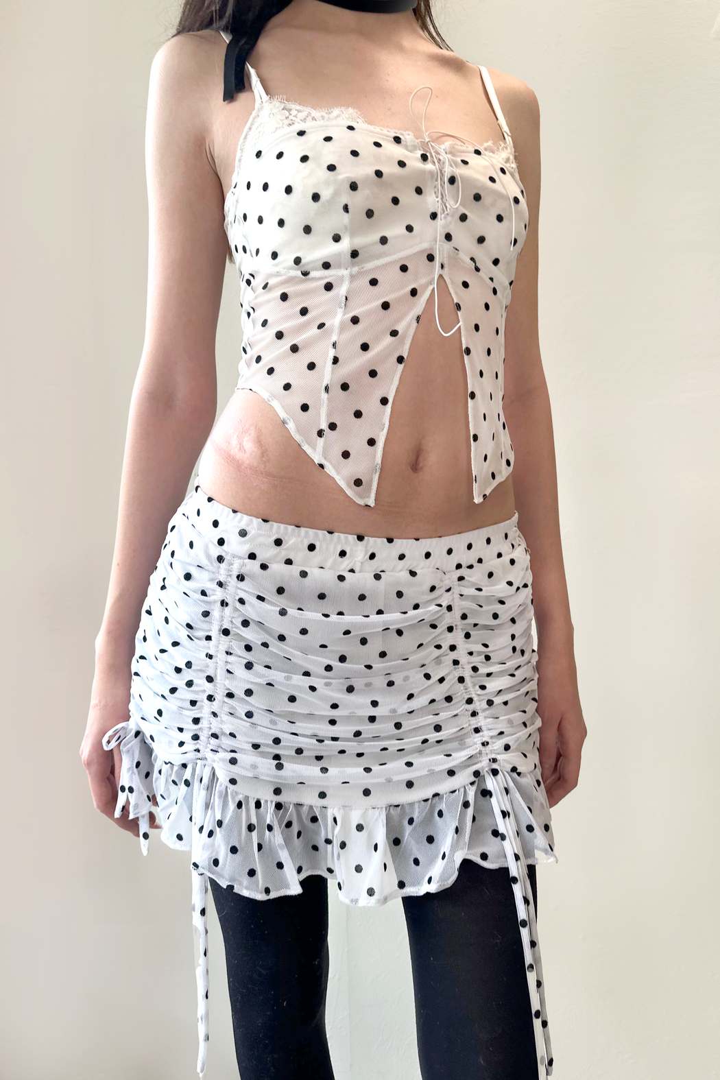 Strapless Polka Top