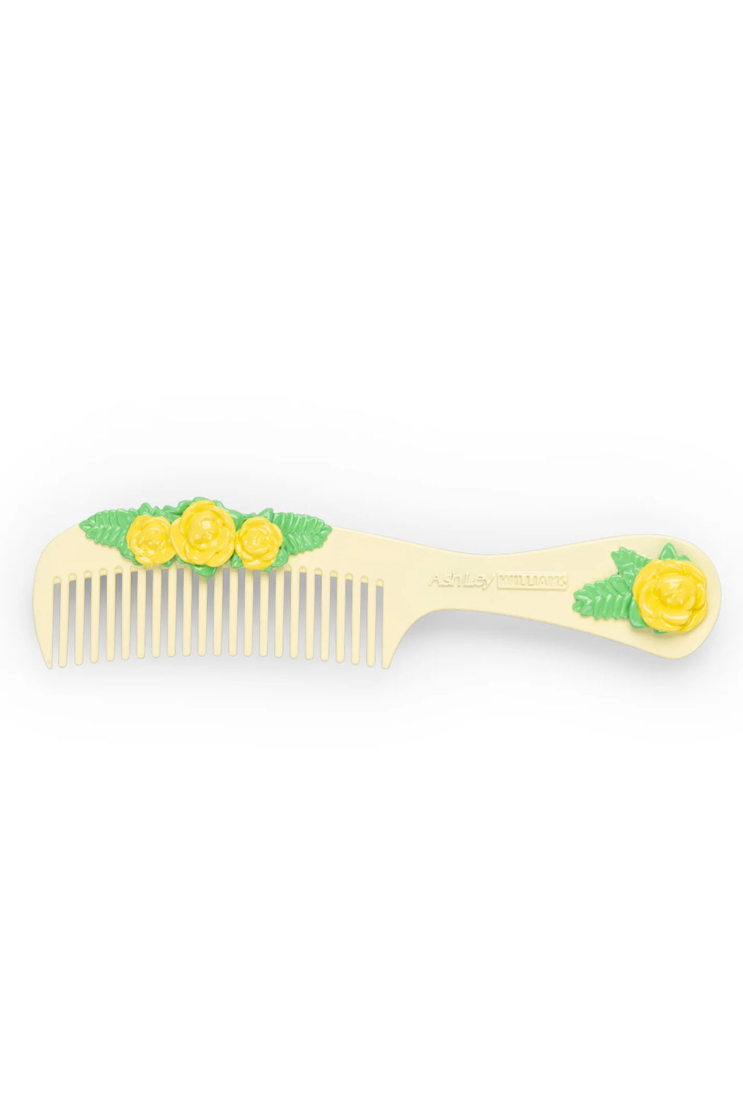 YELLOW FLOWER COMB HAIR CLIP