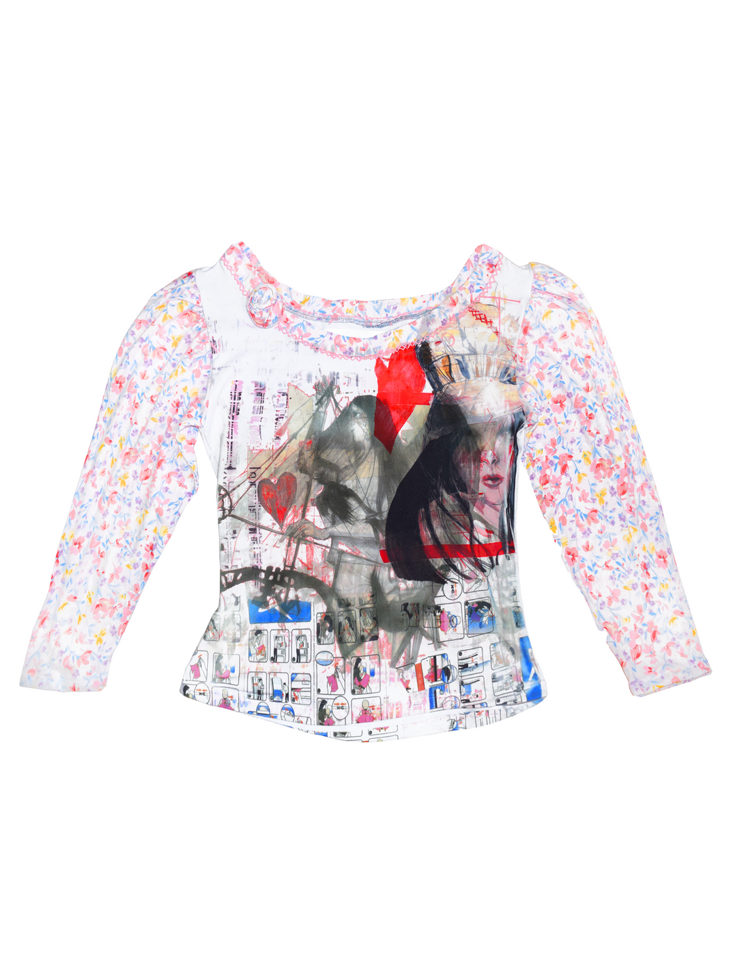 Long Sleeve Rose Top