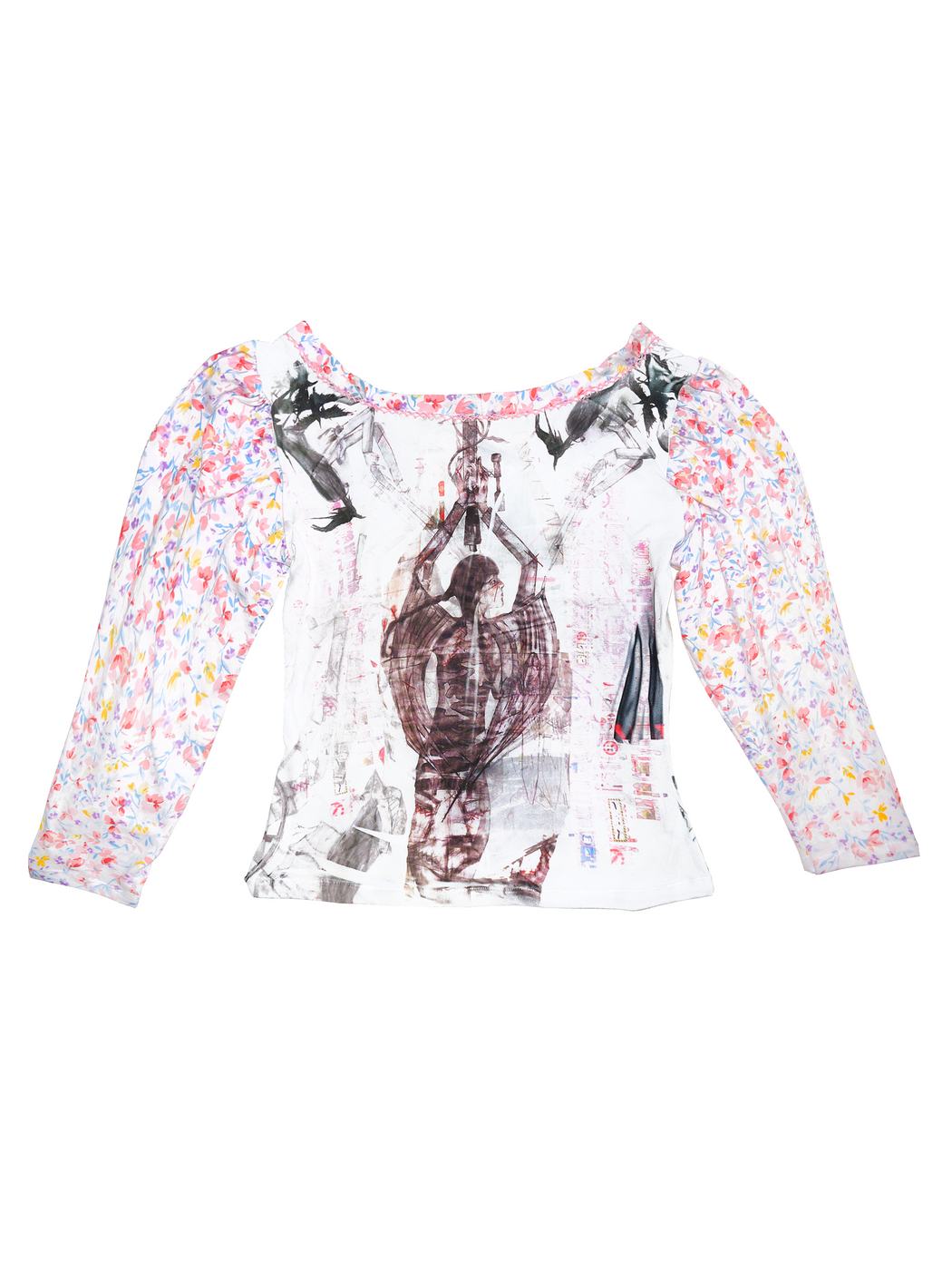Long Sleeve Rose Top