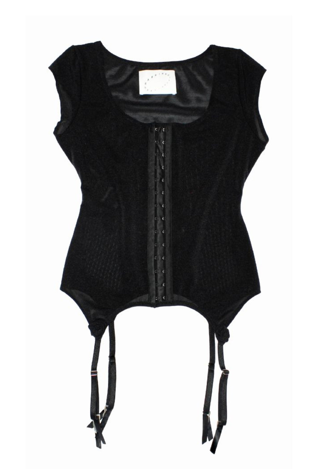 GARTER TOP - BLACK