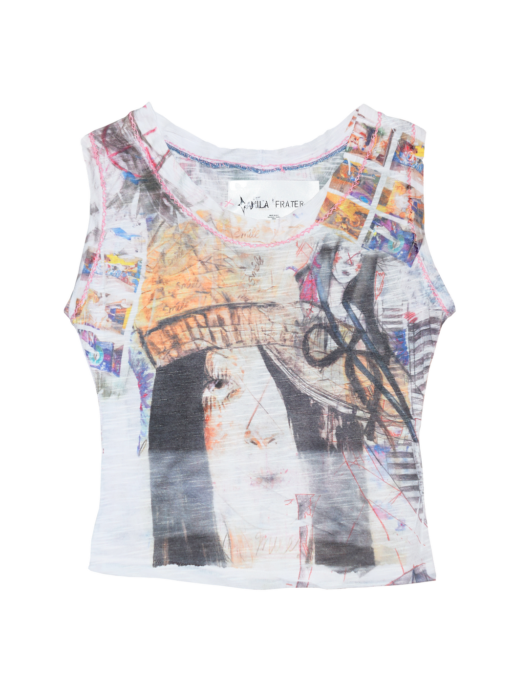 Jersey Muscle Tank - White