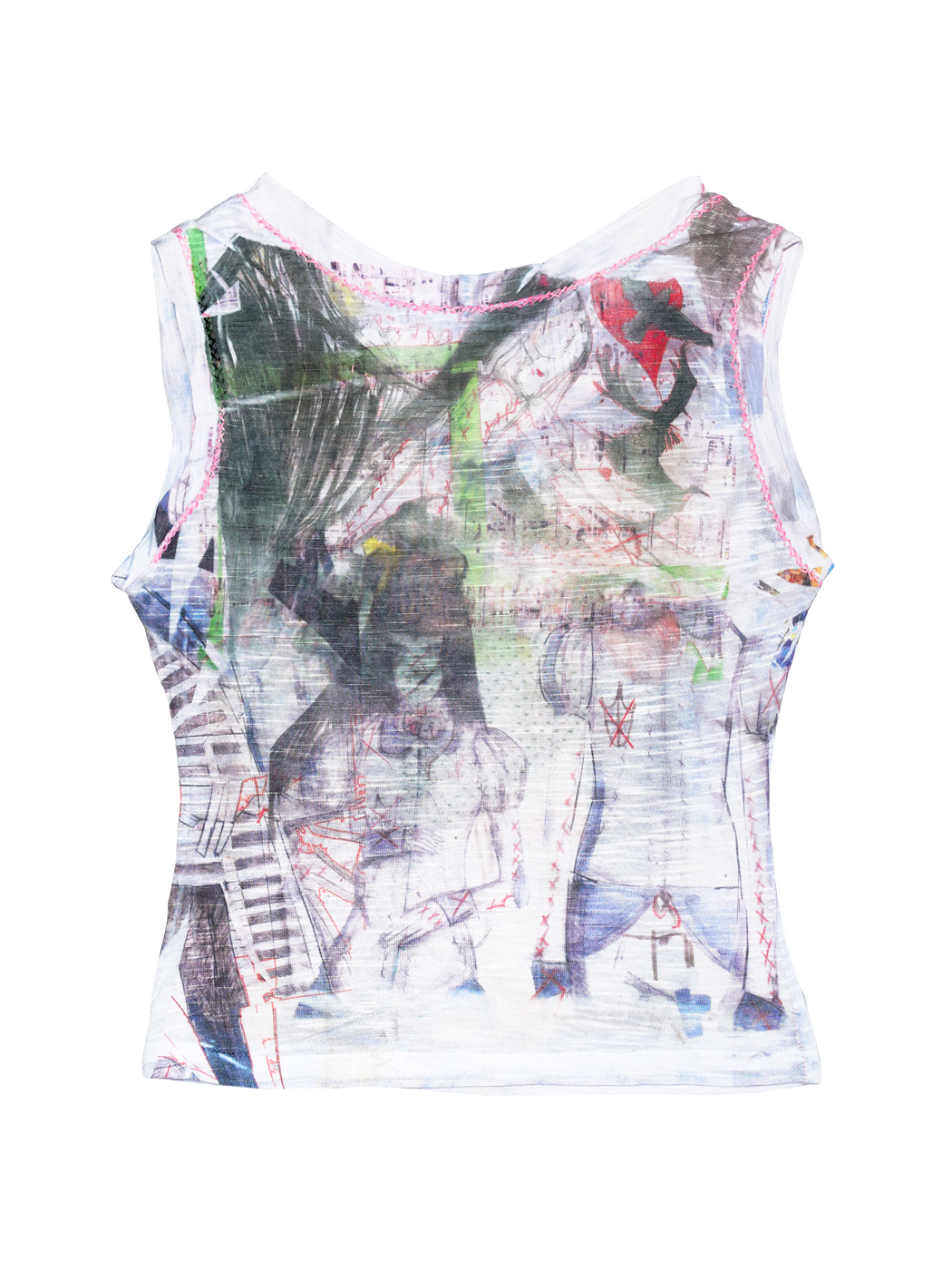 Jersey Muscle Tank - White