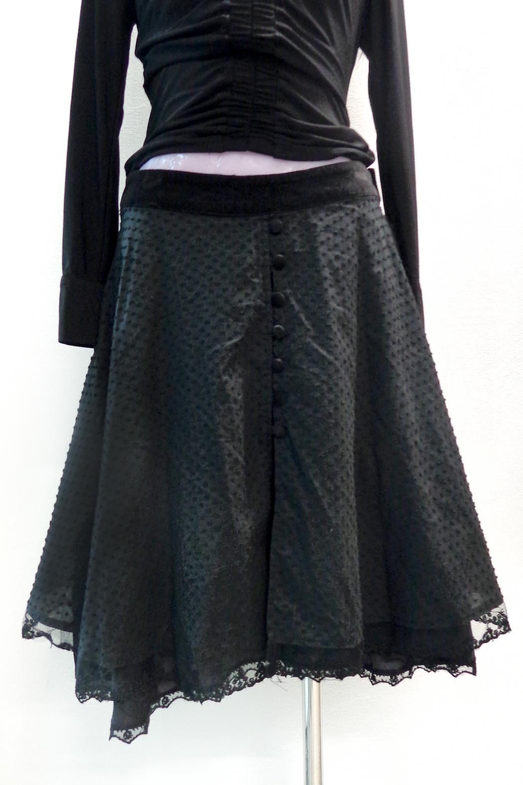 LIP SERVICE POLKA DOT FLARE SKIRT
