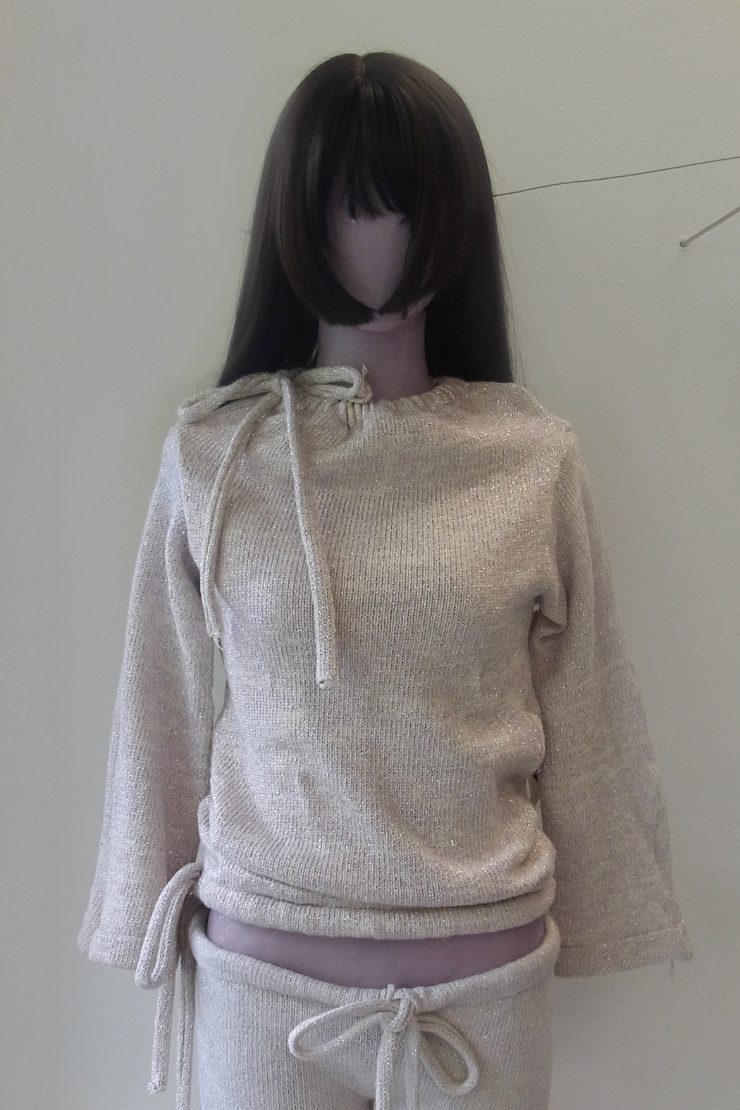 Purple Sparkle High Neck Sweater