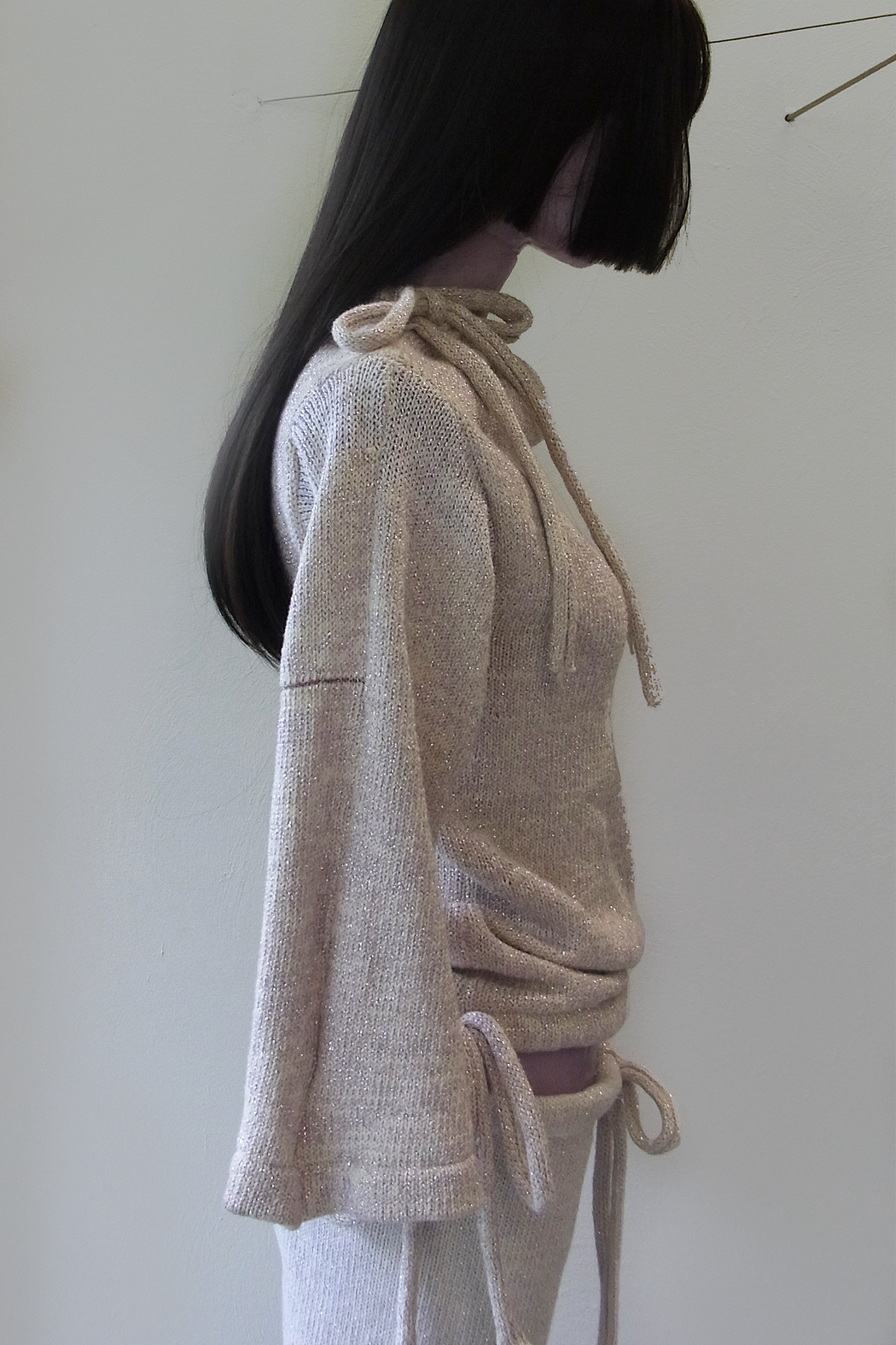 Purple Sparkle High Neck Sweater