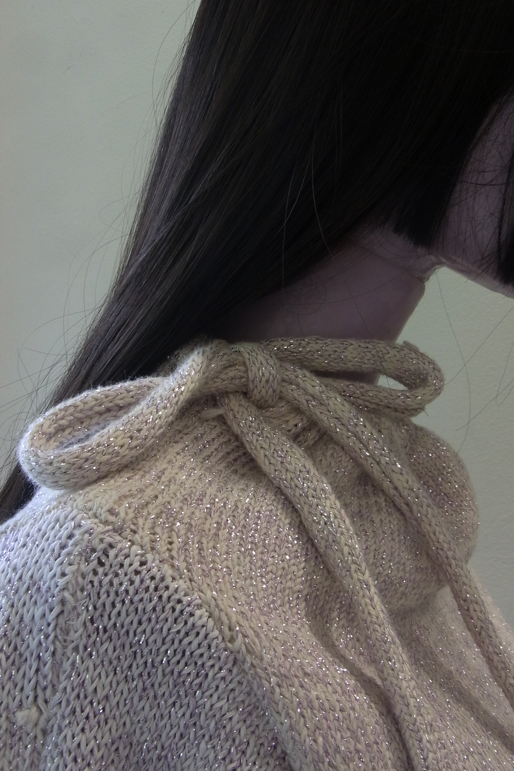 Purple Sparkle High Neck Sweater