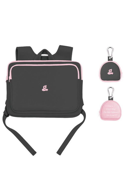 GREY X PINK LAPTOP BAG