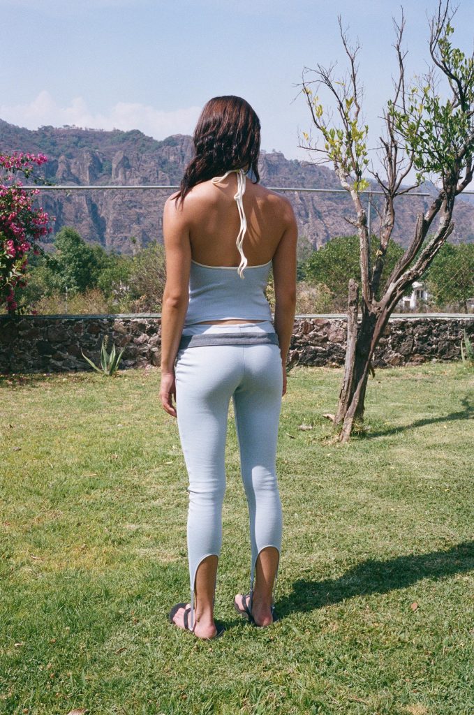 QT HALTER TOP - PALE BLUE
