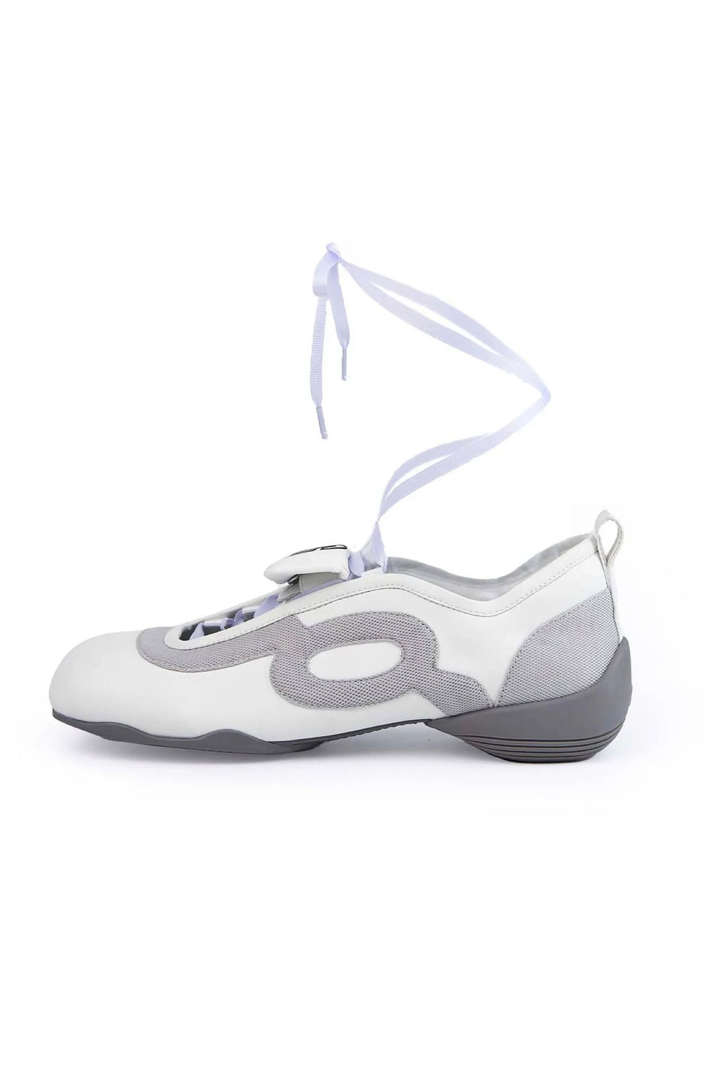 White Retro Strappy Tongue Sneakers