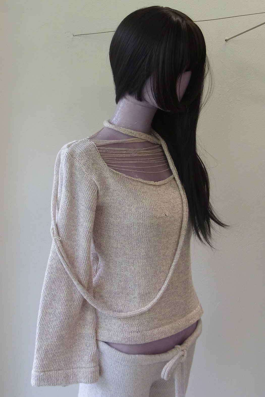 Purple Sparkle Thread Sweater
