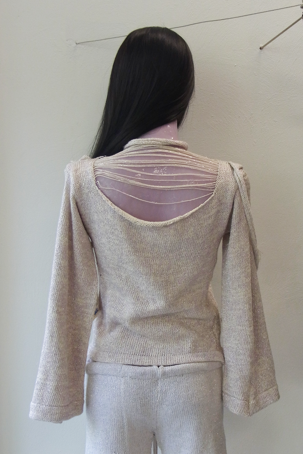 Purple Sparkle Thread Sweater
