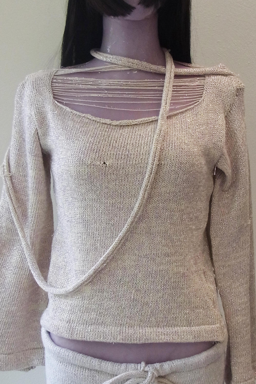 Purple Sparkle Thread Sweater