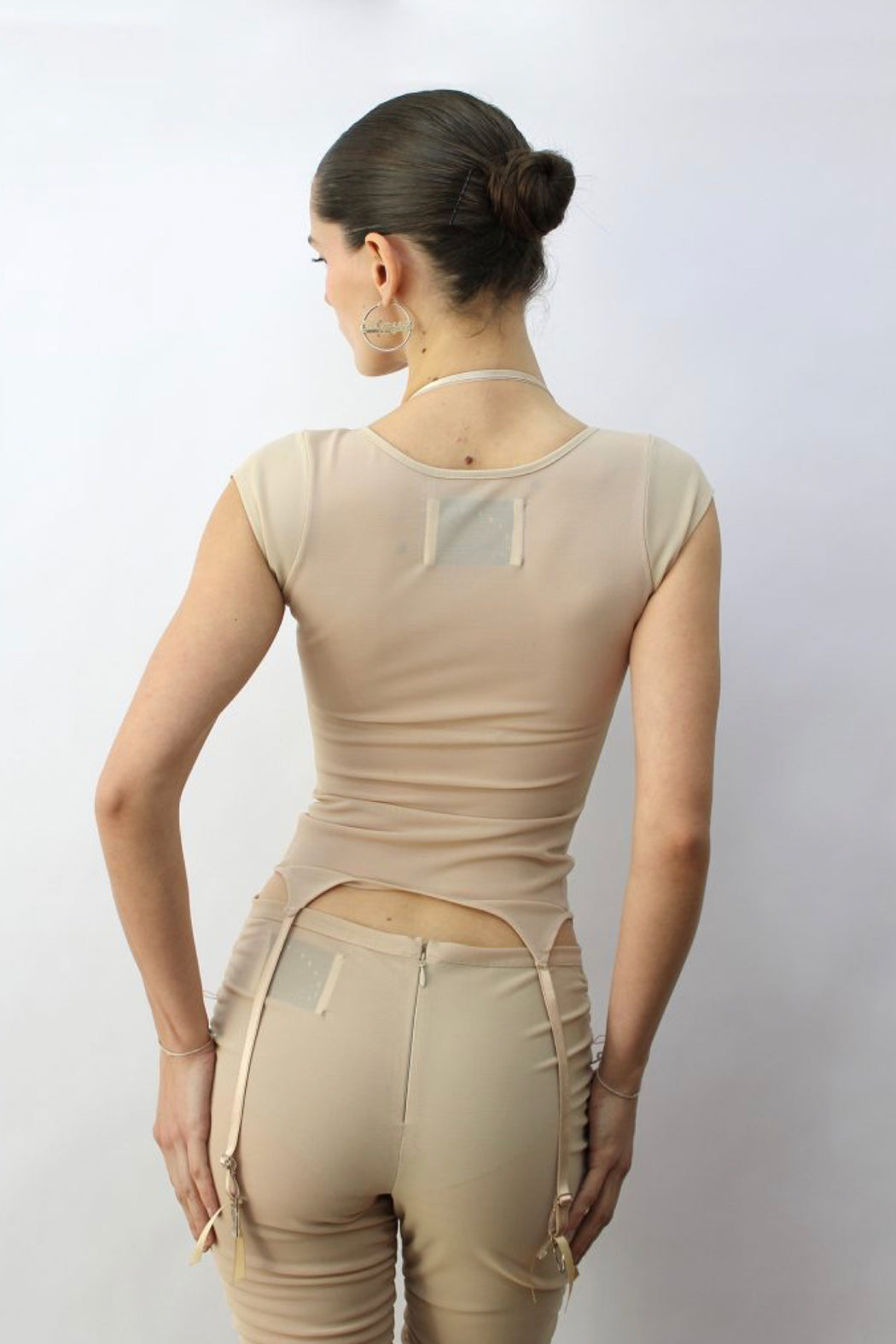 GARTER TOP - NUDE