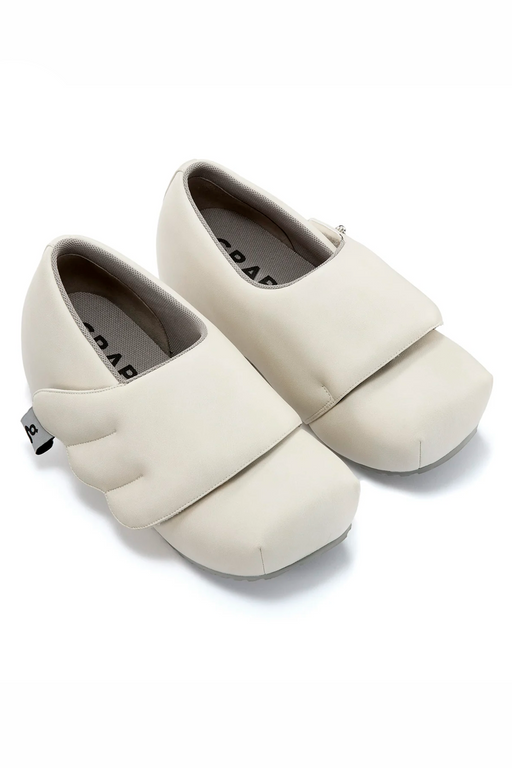WHITE WING PLATFORM SHOES