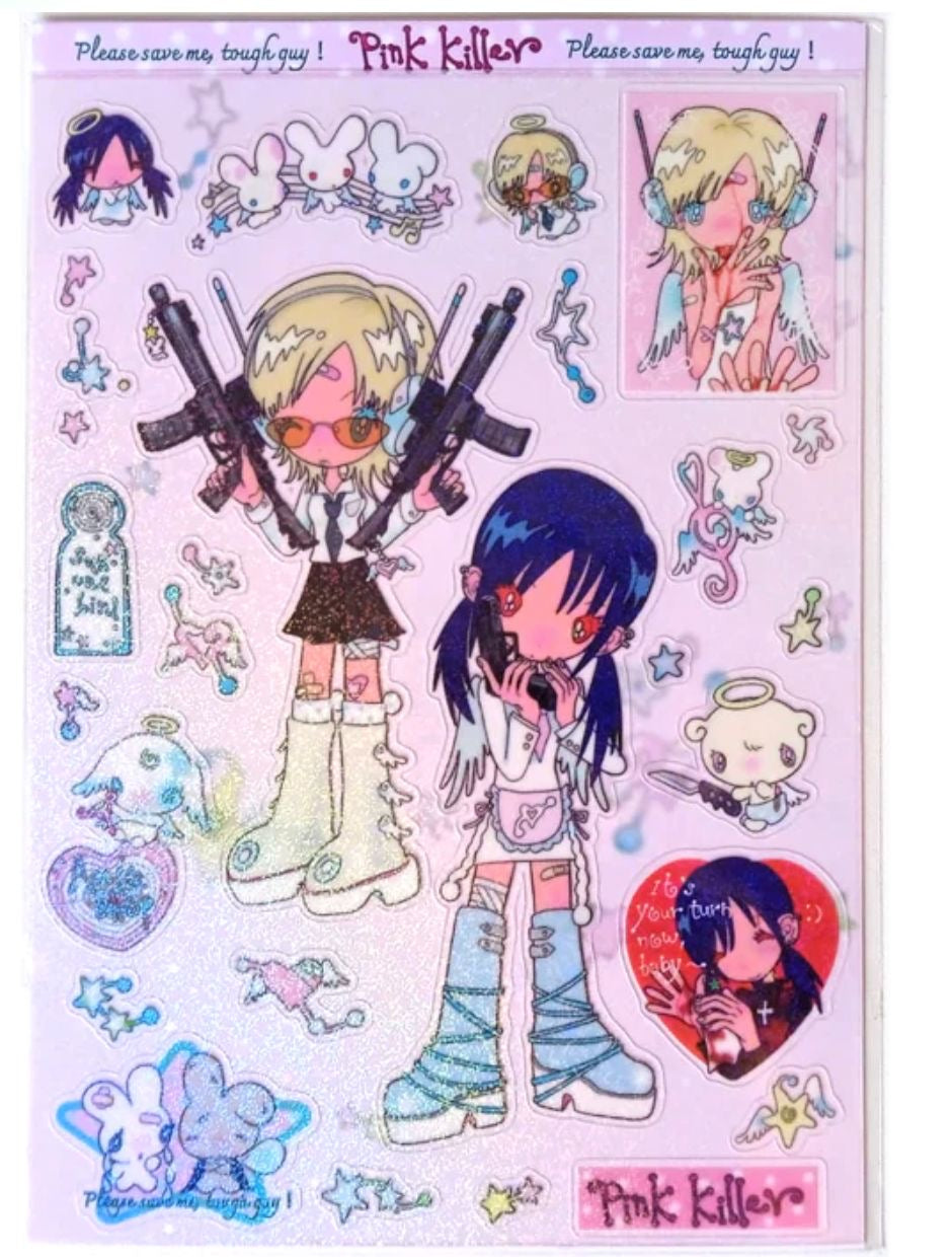 PINK KILLER STICKERS - SUNONEBIRD