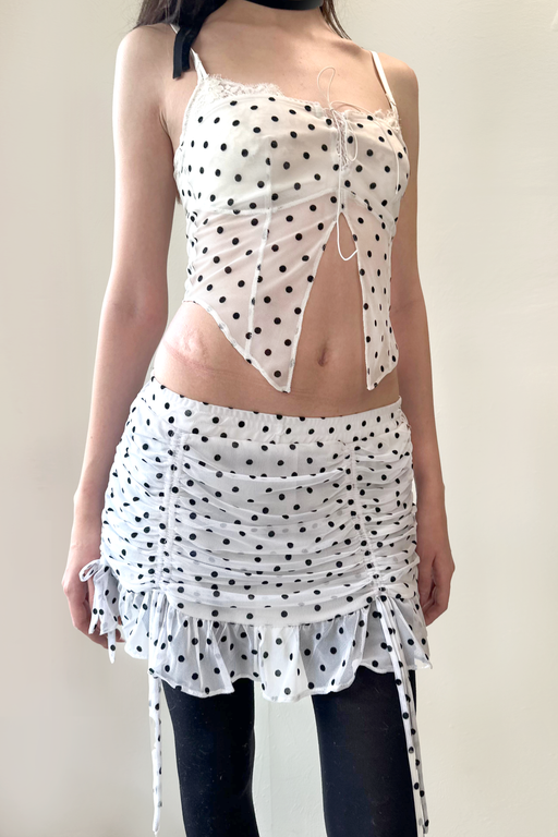 Strapless Polka Top