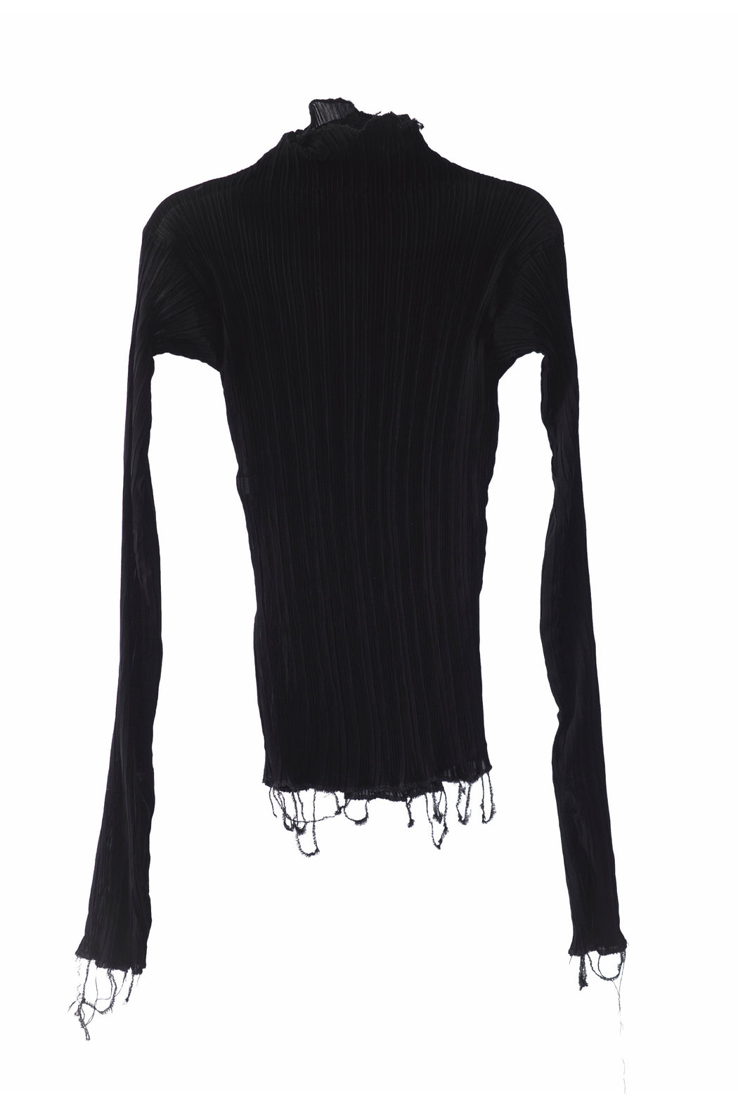 DISTRESSED BLACK SHIRT