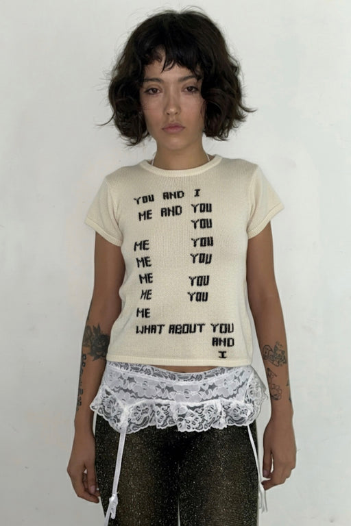 POEM KNIT SHIRT