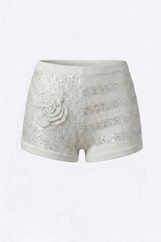 WHITE MINI SHORTS