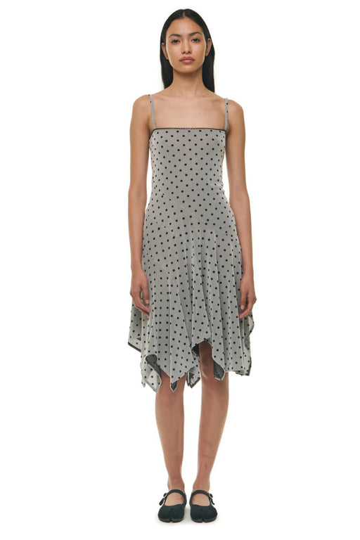 Odette Dress Polka Dots - Gray