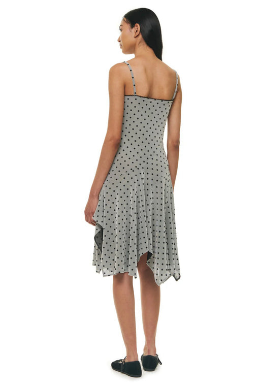 Odette Dress Polka Dots - Gray
