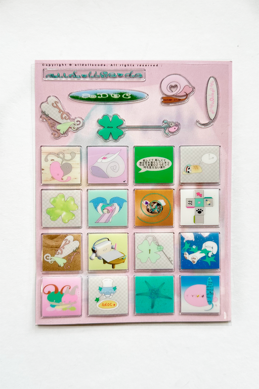CLOVER KEY 3D STICKERS - ALLDOLLSCODE