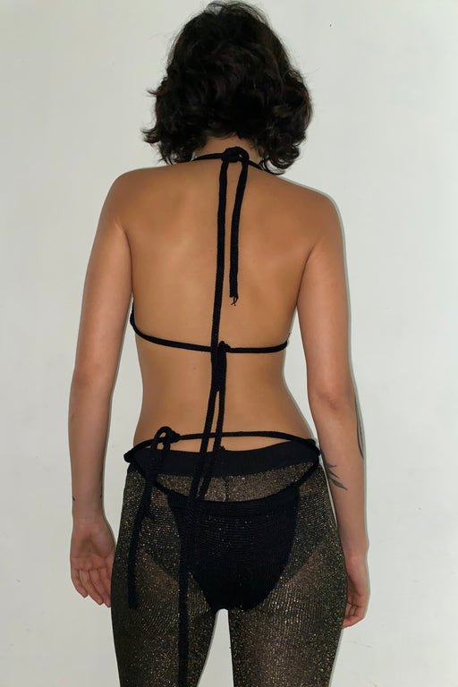 KNIT BIKINI - BLACK