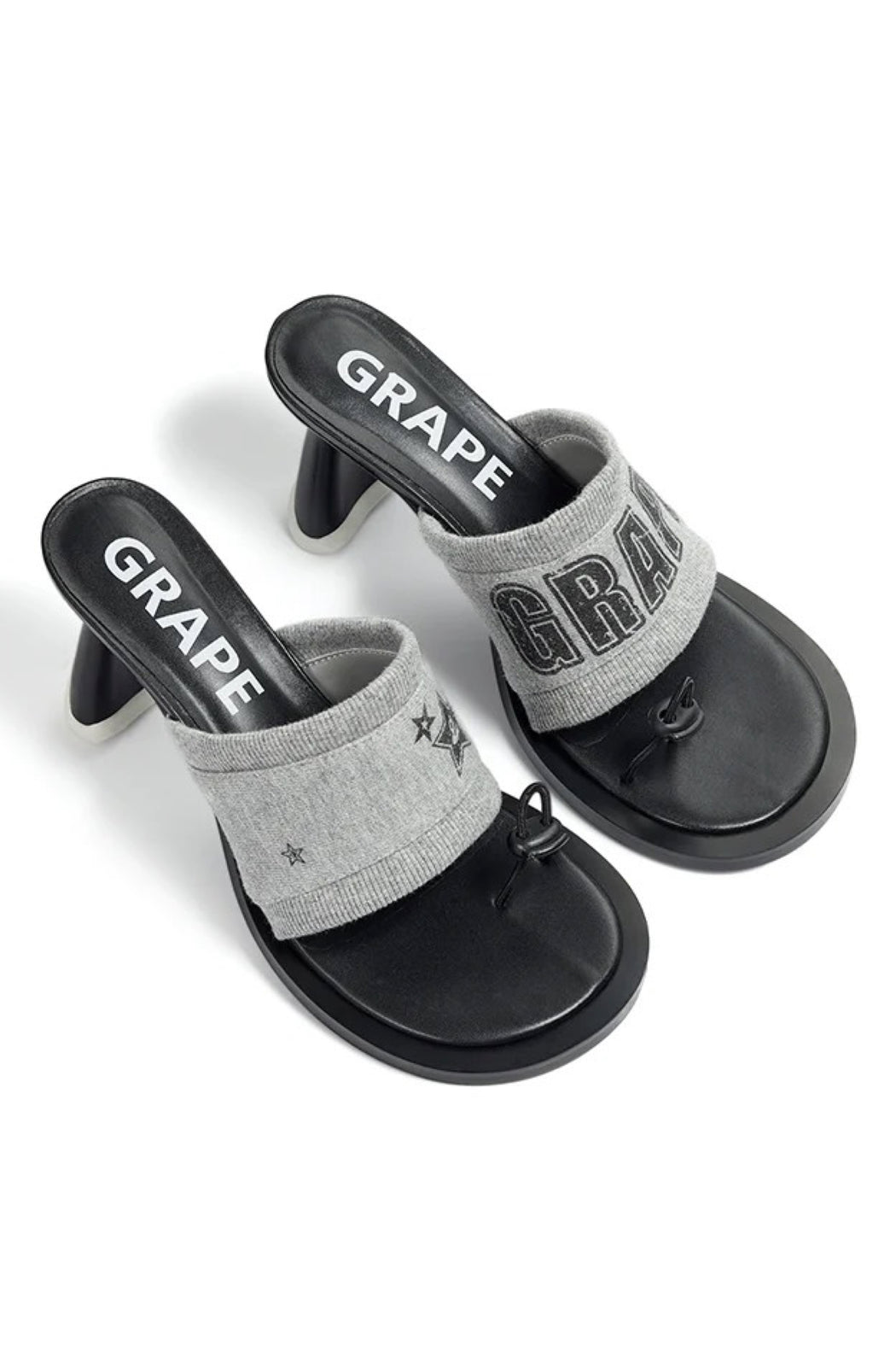 ROUND-TOE PRINT SANDALS ''HOODIE STAR''