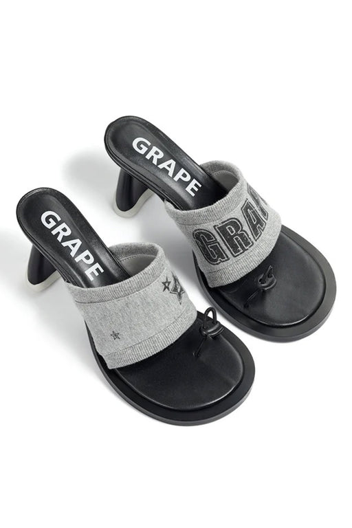 ROUND-TOE PRINT SANDALS ''HOODIE STAR''