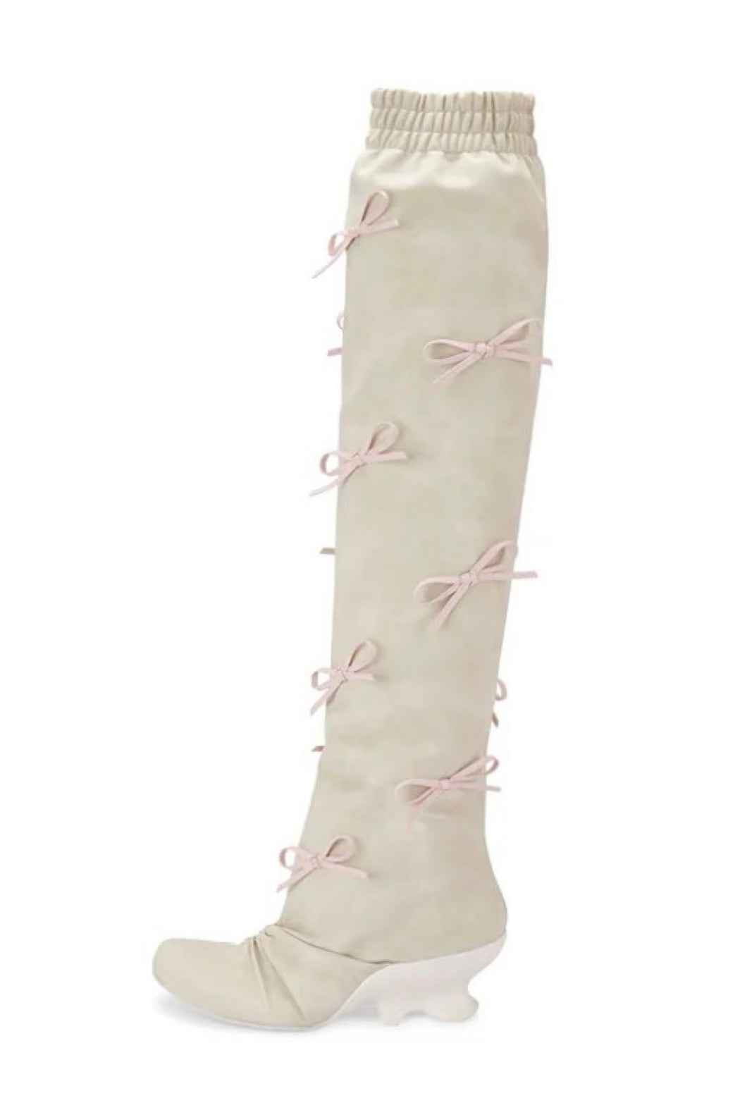 OFF-WHITE BOW WEDGE HIGH BOOTS