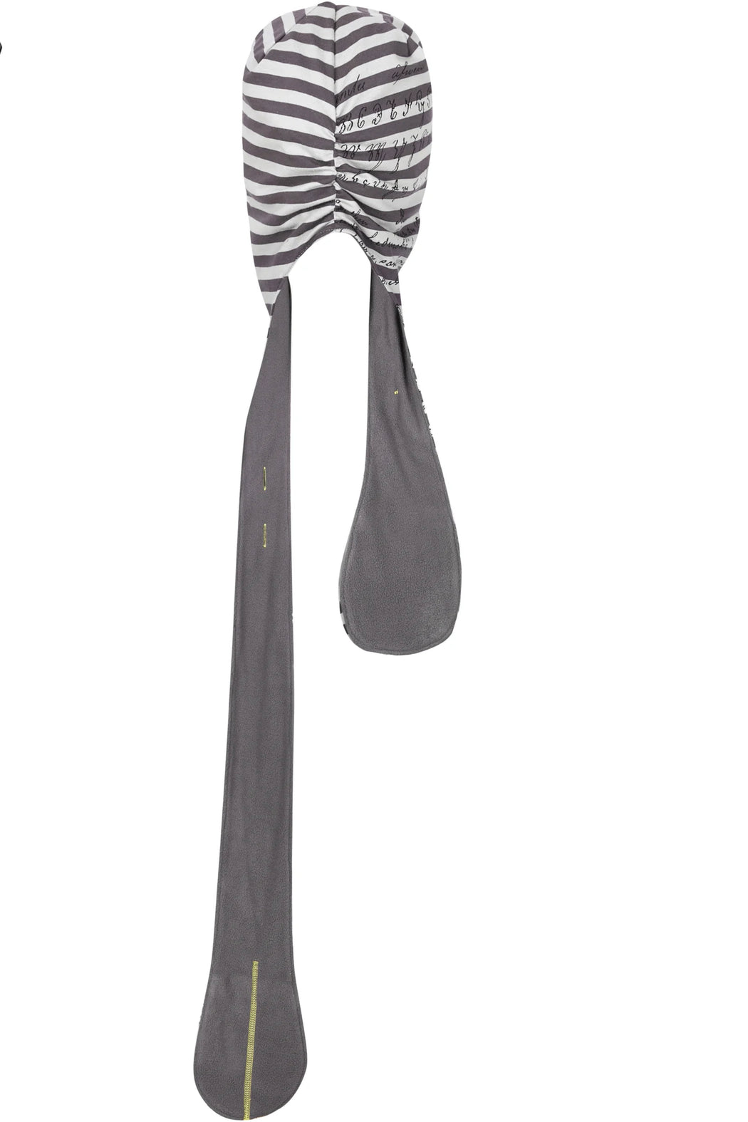 CODE PRINT STRIPED 2-in-1 HOODED SCARF