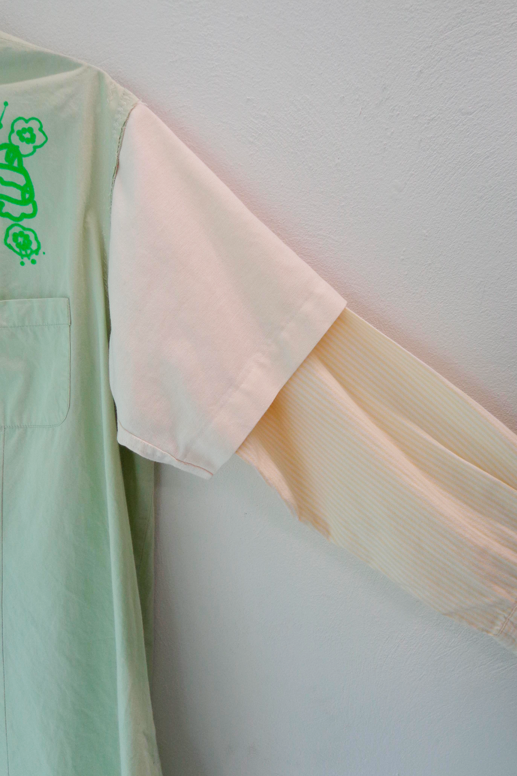 Button Down Mint Assymetric