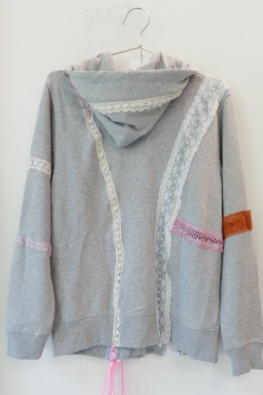 Lace Zip-up Hoodie