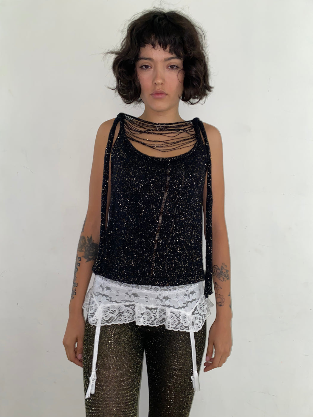 TANK TOP - BLACK SPARKLE