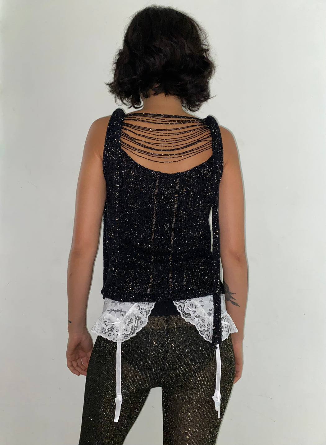 TANK TOP - BLACK SPARKLE