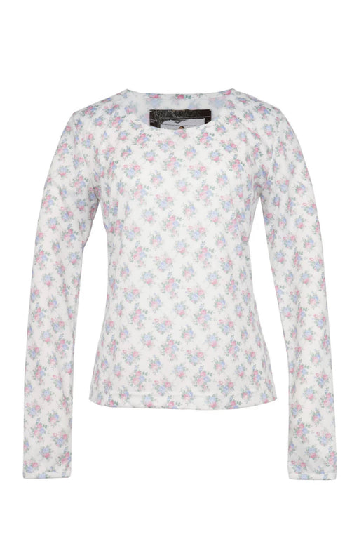 Flower Print Tee - White