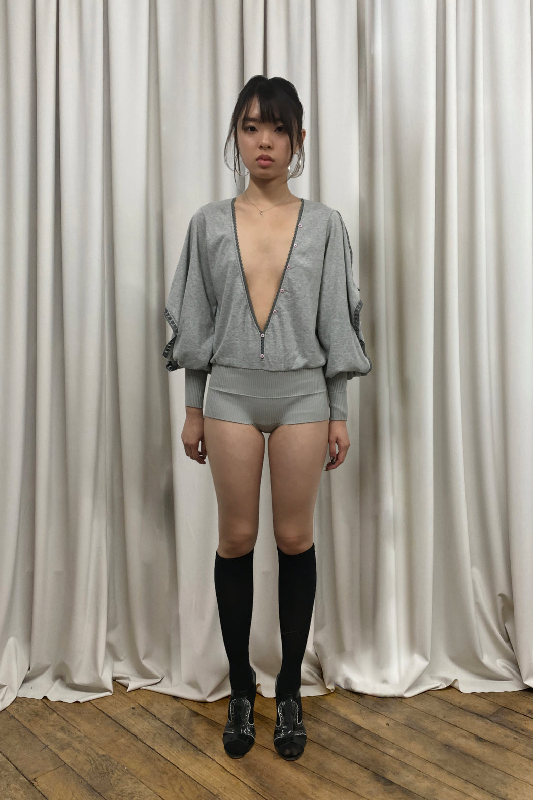 Jersey Pointelle Playsuit