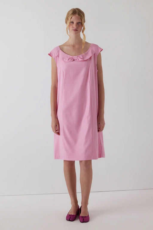 Office Bow Dress - Bubblegum Pink