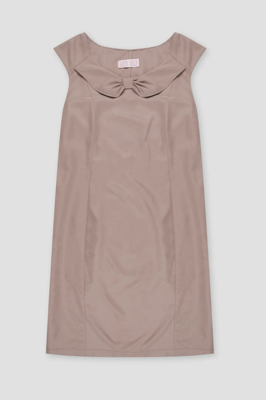 Office Bow Dress Fawn