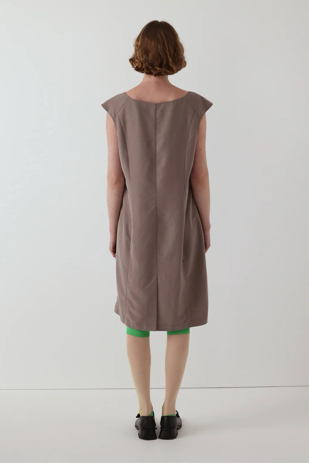 Office Bow Dress Fawn