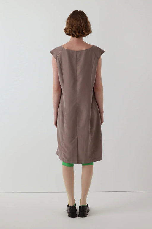Office Bow Dress Fawn