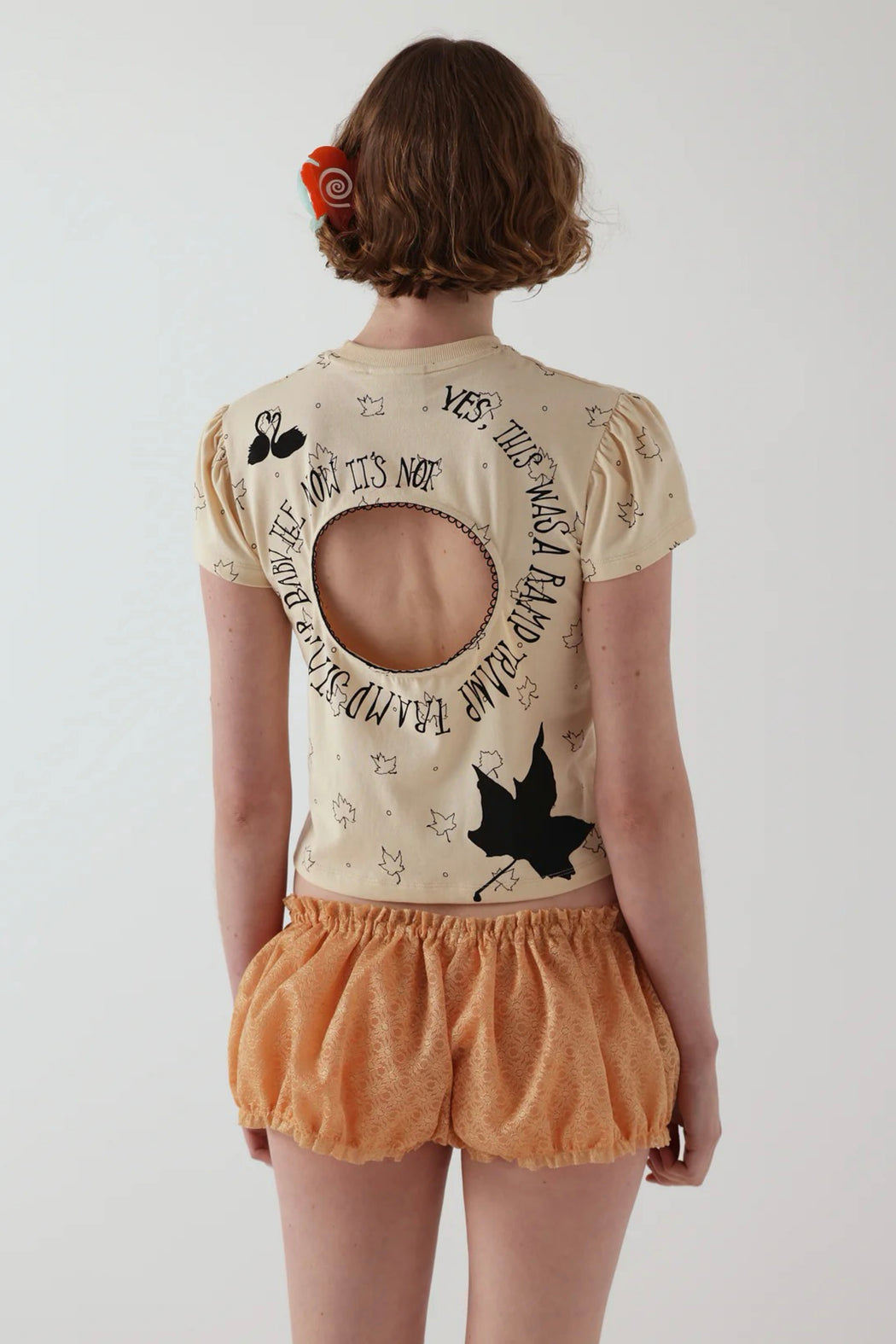 Logo Removal Baby Tee Sand