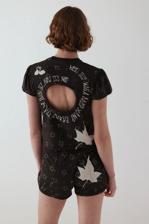 Logo Removal Baby Tee Moonless Night