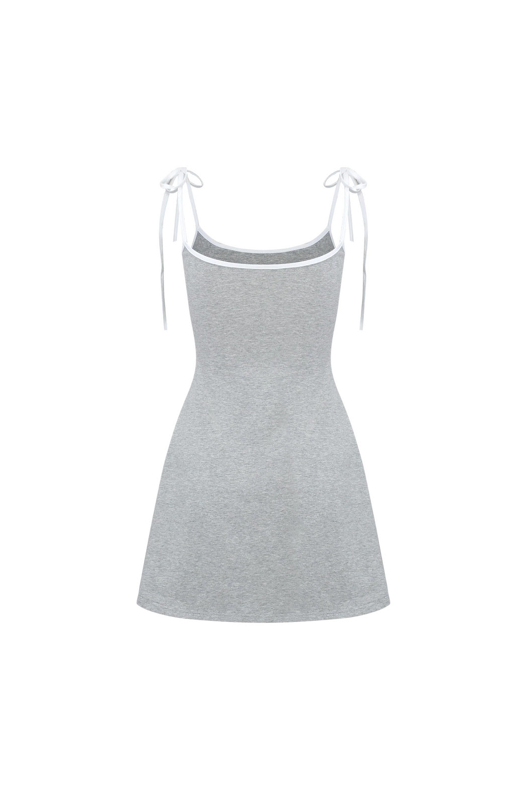 Nodress gray "No cry" crying eyes printed camisole dress