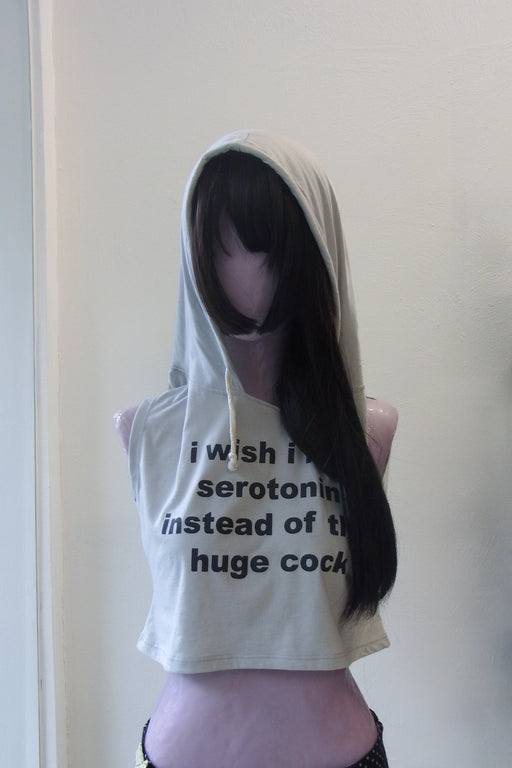 I Wish I Had Serotonin… Hooded Croped Tee