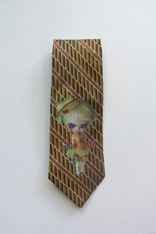 Blythe Stripped Yellow Tie