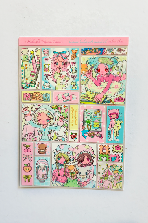 MIDNIGHT PAJAMA PARTY STICKERS – SUNONEBIRD