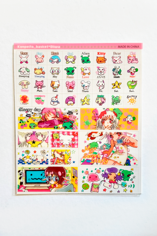 MY SECRET DIARY STICKERS - OLIWA