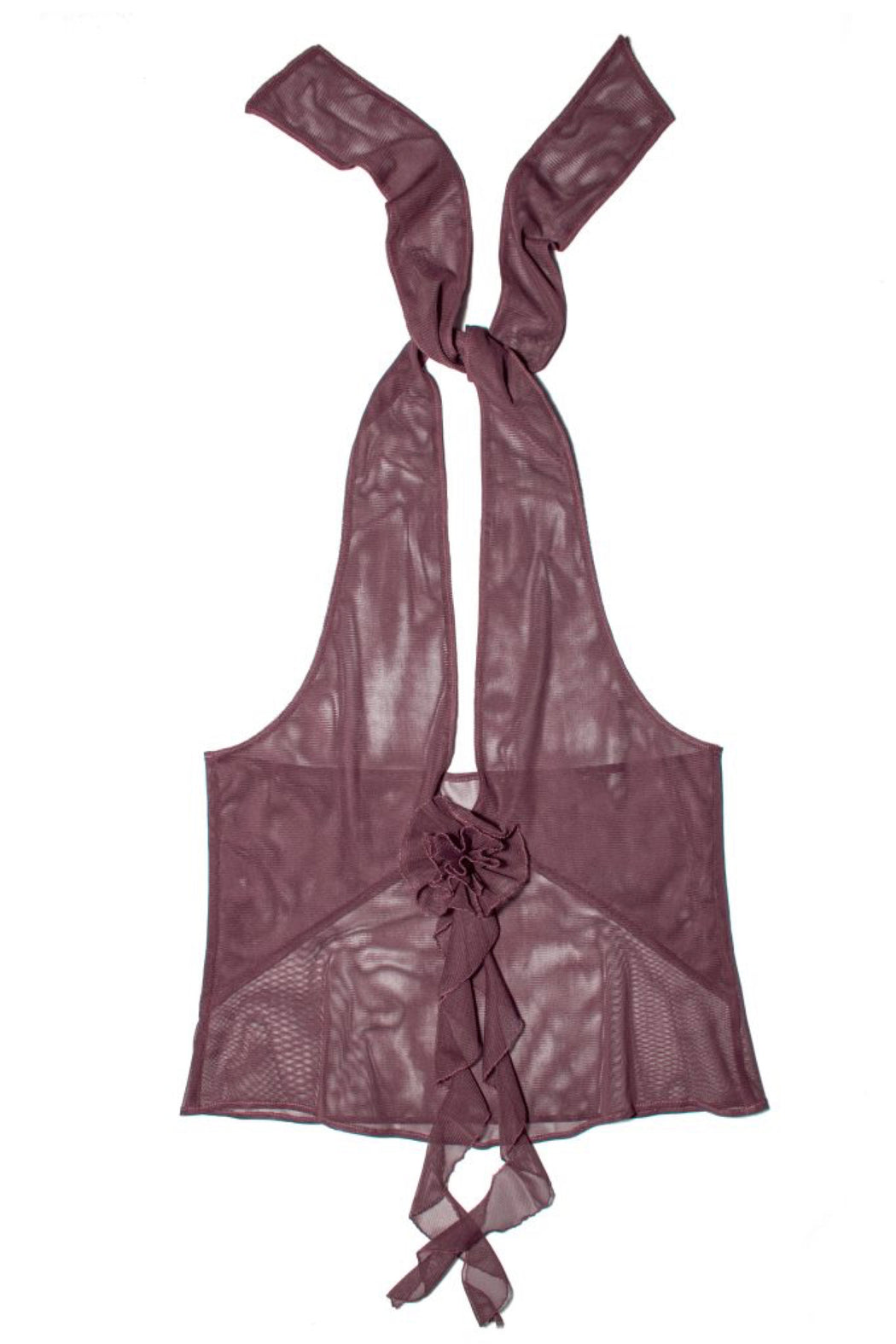 ROSE HALTER TOP - VIOLET